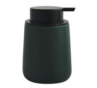 MSV Maonie-Dispenser per Sapone Liquido, in Ceramica, 300 ml, Colore: Verde Scuro Opaco, Standard