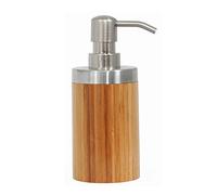 MSV Dispenser di Sapone in Legno di bambù, Colore: Marrone