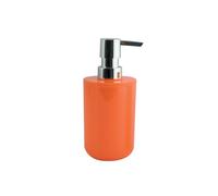 MSV - Dispenser di Sapone INAGUA - Compatibile con Gli Accessori Inagua - Dimensioni Standard - Ø 7 x 18 cm - Arancione - Materiale PS Resistente - Ideale per Il Bagno