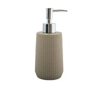 MSV Dispenser di Sapone, Resina Acrilico, Grigio-Marrone, Unica