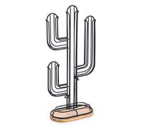 MSV Dispenser per cialde Cactus Design Industriale Legno e Acciaio Elie Nero Opaco