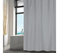 MSV Elegante tenda in poliestere per finestre, ideale per soggiorno o camera da letto, dimensioni 240 x 200 cm, grigio chiaro, stile moderno e chic per l'arredamento d'interni