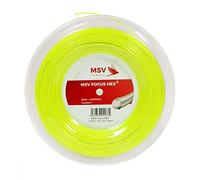 Corda da tennis MSV Focus Hex (200 m) - neon yellow - Giallo (1.23 mm)