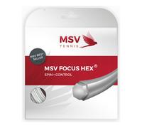 Corda da tennis MSV Focus Hex (12 m) - white - Bianco (1.10 mm)