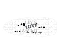 MSV Love-Fodera per asse da stiro in titano/cotone, 145 x 55 cm, colore: multicolore