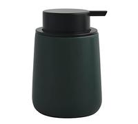 MSV Maonie-Dispenser per Sapone Liquido, in Ceramica, 300 ml, Colore: Verde Scuro Opaco, Standard