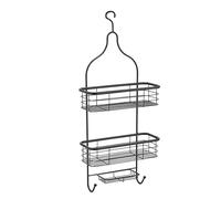 MSV Mensola angolare per Doccia KERY a 3 Livelli, Acciaio Nero Opaco