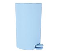 MSV, Modello Osaki, pattumiera per Cosmetici, 3 Litri, Coperchio, pattumiera a Pedale per WC da Bagno, compatta, per Piccoli spazi, con Contenitore Interno Rimovibile, Azzurro