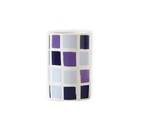 MSV Mosaiko Mosaico Vetro Blu, Bianco, Ø6,3 x 10,5 cm