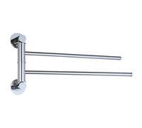 MSV MS052-Porta Asciugamani Doppio Laterale in Acciaio Inox Lucido