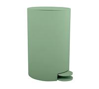 MSV Pattumiera a pedale Osaki 3 L - compatta, coperchio e contenitore rimovibile, Verde Basilico
