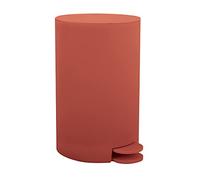 MSV Osaki - Pattumiera a pedale con secchio interno rimovibile, 3 l, colore: Rosso terracotta