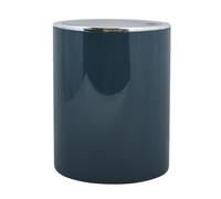 MSV Kamaka Bagno serie Savona - Pattumiera da bagno con coperchio basculante, in plastica, 6 litri, colore: Petrol