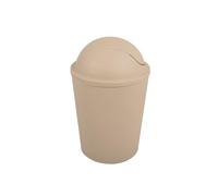 MSV - Pattumiera AKO 5,5 l con Coperchio Ribaltabile Beige, 5,5 l