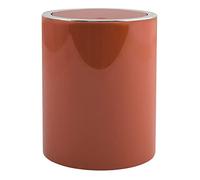 MSV, pattumiera con Coperchio Basculante in PP, Modello Kamaka, pattumiera con Coperchio Basculante Rimovibile, Design Moderno Ideale per WC, bagni, uffici, Rotonda, 6L, Terracotta