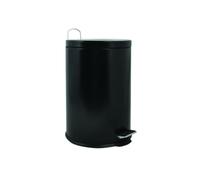 MSV, Pattumiera in Acciaio/Polipropilene, 30 l, Nero (Schwarz), acciaio inossidabile, polipropilene