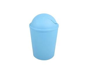 MSV - Pattumiera oscillante AKO PP - Capacità 5,5 l - Design compatto e pratico - Ideale per bagno o cucina - Azzurro - Funzionamento semplice