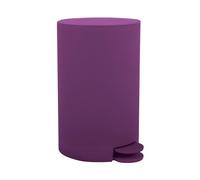 MSV, Pattumiera per Cosmetici Modello Osaki, 3 Litri, Coperchio, Pattumiera a Pedale per WC, Bagni, Compatta, Piccolo Spazio, con Contenitore Interno Estraibile, Viola