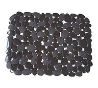 MSV "Pebbles, in PVC, Tappetino per lavello, Colore: Cioccolato