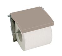 MSV 140398 - Portarotolo di Carta igienica, in MDF/Acciaio Inox, 13 x 15 x 1,5 cm, Colore Beige