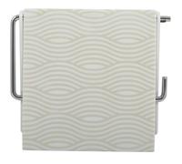 MSV Porta Rotolo Carta igienica a Parete PS e Acciaio Cromato Wave Beige