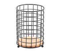 MSV Portaposate Design Industriale Legno e Acciaio Elie Nero Opaco