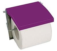 MSV Portarotolo da Parete MDF e Inox Viola