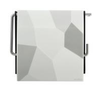 MSV Portarotolo da Parete PS e Acciaio Cromato Origami Grey