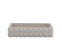 MSV Portasapone Elegante in Resina, Design Moderno e Pratico per Il Bagno, Ideale per organizzare i Tuoi Accessori, Taglia Unica, Colore Beige, Accessorio per Il Bagno