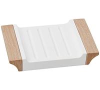 MSV Portasapone in poliresina FJORA Beige e Bianco