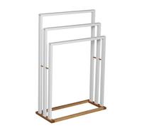 MSV Portasciugamani bambù e MDF Bianco