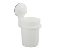 MSV, pratico gancio portaspazzolino, ideale per organizzare il tuo bagno, design elegante e funzionale, dimensioni standard, colore: bianco opaco