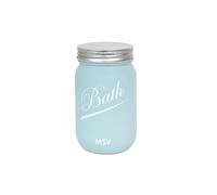 MSV Scatola da Bagno Decorativa, Blu, 13,5 x 8 x 8 cm