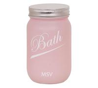 MSV Scatola da Bagno Decorativa, Rosa, 13,5 x 8 x 8 cm