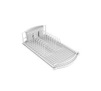 MSV Scolapiatti vassoio in acciaio bianco opaco