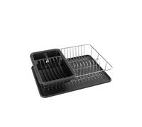 MSV Scolapiatti vassoio in acciaio cromato nero opaco