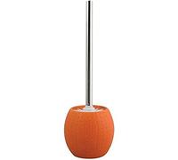 MSV Scopino da bagno e supporto, in ceramica, colore: arancione, 0