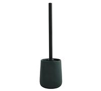 MSV - Scopino per WC MAONIE con Supporto in Ceramica - Setole Resistenti all'Usura - Design Classico ed Elegante - 10,4 x 38,8 cm - Verde Scuro Opaco - Autoportante - Porta scopino WC Non Fisso