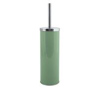 MSV Scopino per WC Miami con Contenitore igienico Basil Verde, Acciaio Inossidabile, 9x39cm