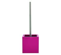 MSV Scopino per WC Supporto in MDF e Acciaio Inossidabile, Rosa Fucsia