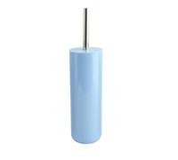 MSV Scopino WC Portascopino WC Contenitore per scopa INAGUA - Set WC da appoggio in polistirolo Scopino con manico in acciaio inossidabile blu pastello