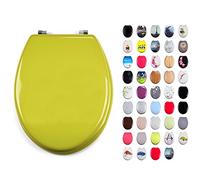 MSV Sedile WC CLÉO in MDF Verde Pistacchio - Cerniere Inox