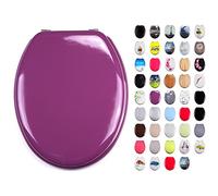 MSV Sedile WC CLÉO Viola in MDF - Cerniere Inox