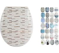 MSV Sedile WC, Marrone Chiaro, 45,5 x 37 x 5 cm, 28 Pezzi