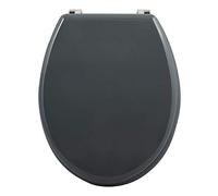 MSV Sedile WC MDF CLÉO Grigio Antracite - Cerniere INOX