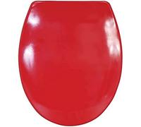 MSV Sedile WC Rigido Thermo Rosso - Cerniere in Acciaio Inossidabile