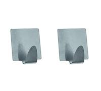 MSV Set 2 Ganci Adesivi da Muro in Acciaio Inox