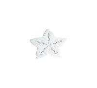 MSV Set 5 Antiscivolo, Gomma, Carbonato di Calcio, Stella Bianco, 80 x 150 cm