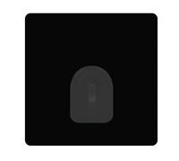 MSV Set di 2 Ganci da Parete Adesivi Riposizionabili, Nero