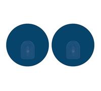 MSV Set di 2 Ganci da Parete Rotondi riposizionabili Blu Navy